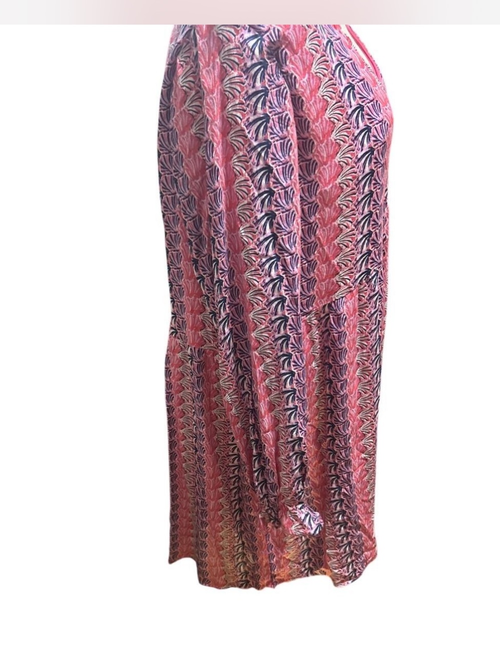Simply Southern Pink Patterned V-Neck Mini Dress NWT XL - Picture 3 of 9